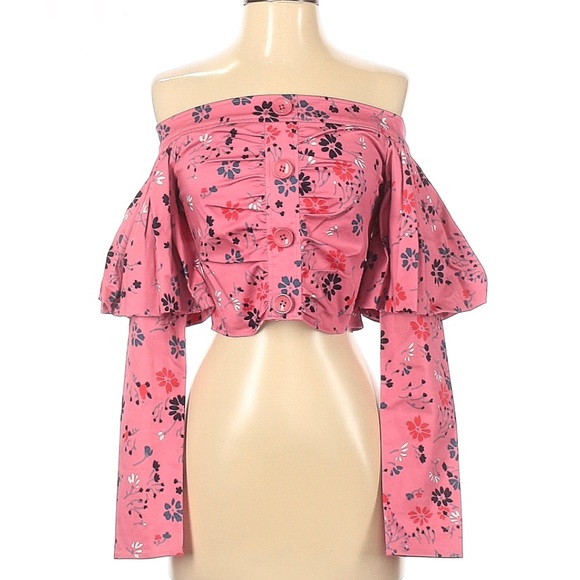 C/MEO Collective Tops - C/MEO Collective cold shoulder crop NWOT